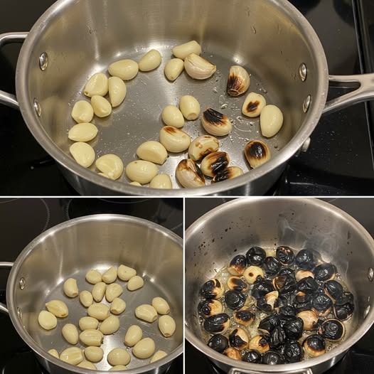 Burning garlic at home: what happens after 15 minutes?