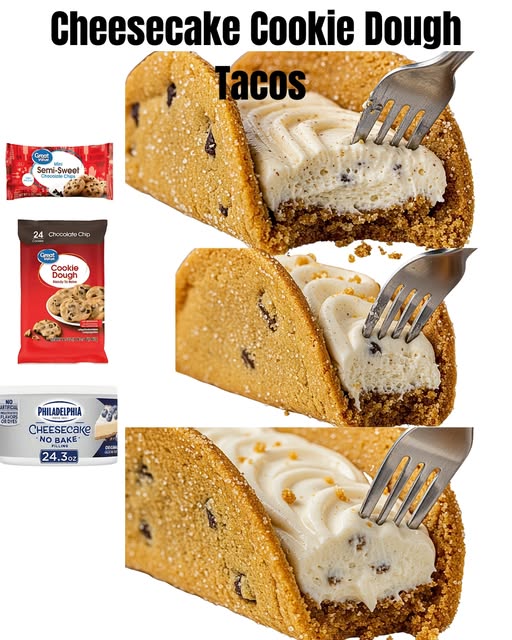 Cheesecake Cookie Dough Tacos