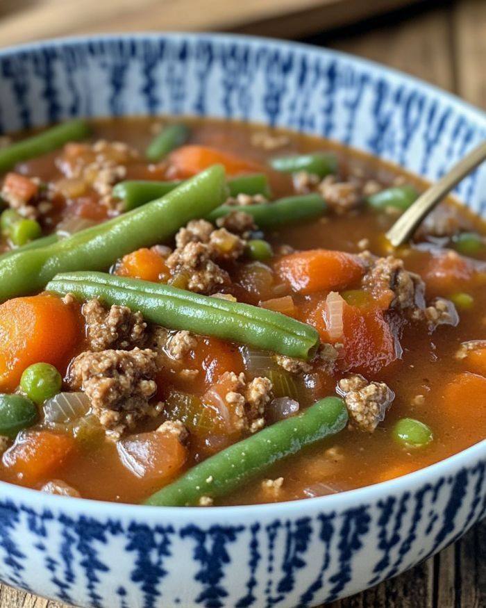 Low Carb Hamburger Soup