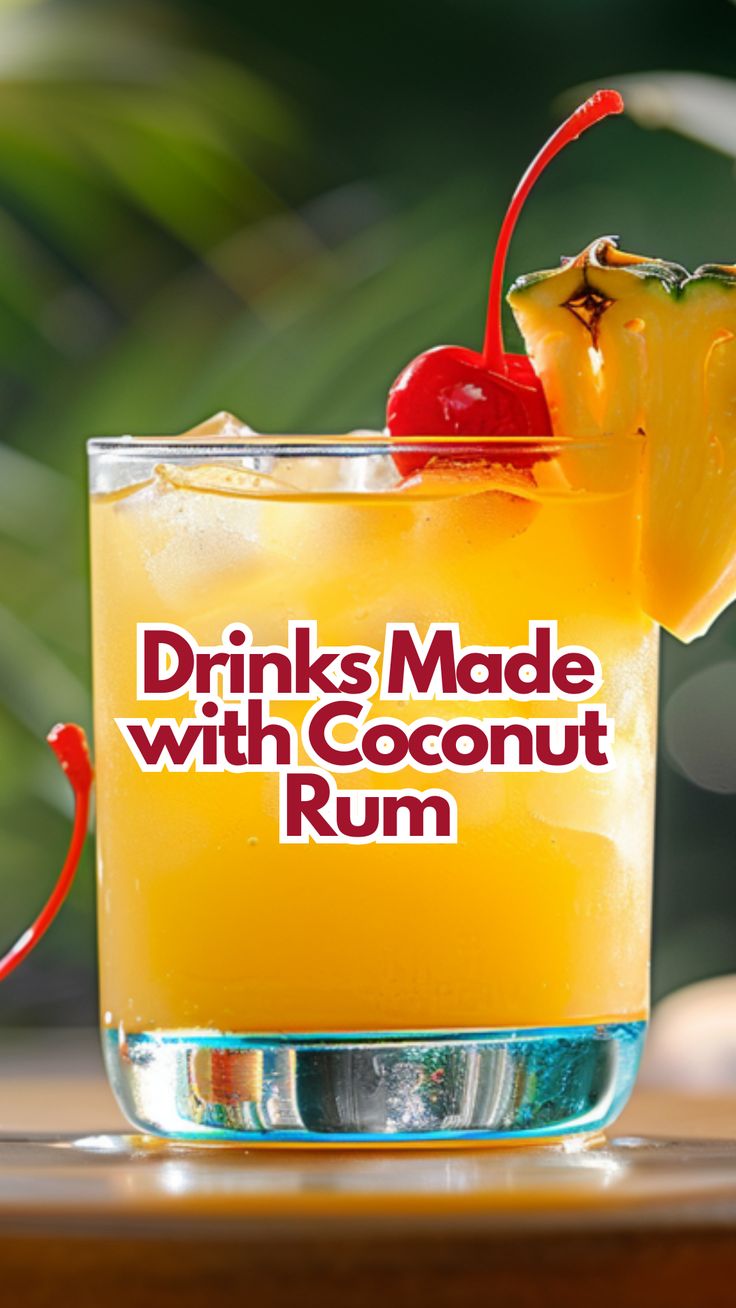 Drinks Made with Coconut Rum