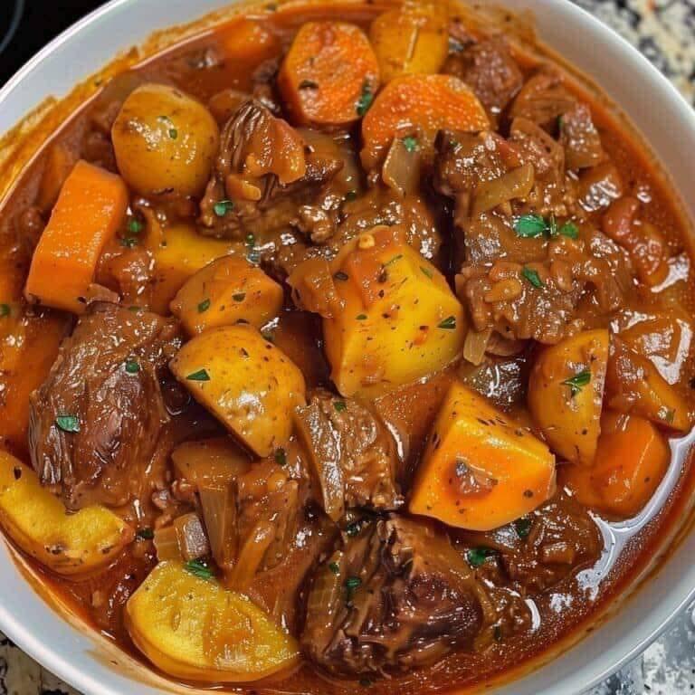 Slow Cooker Chunky Beef and Potato Stew