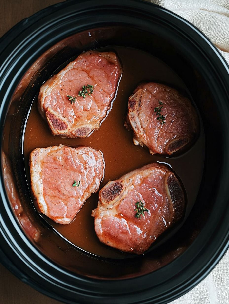 Simple Slow Cooker Pork Chops