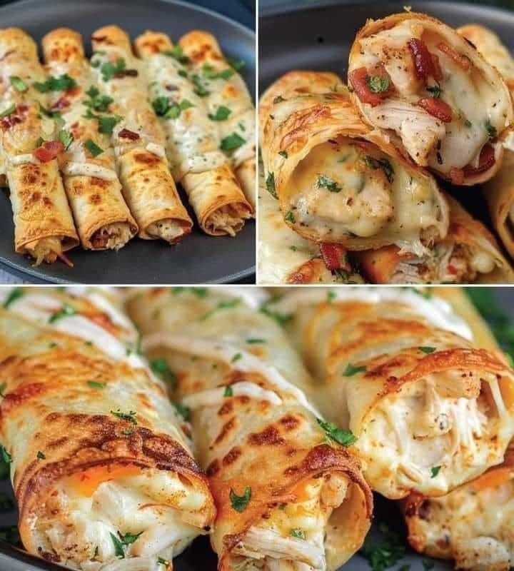 Chicken Bacon Ranch Roll-Ups Recipe !!