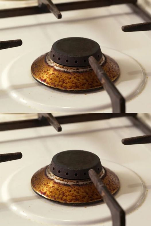 Gas burners: all it takes is a spoon to make them shiny again!