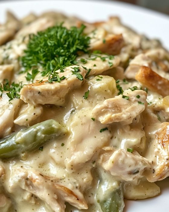Creamy Chicken and Green Bean Casserole
