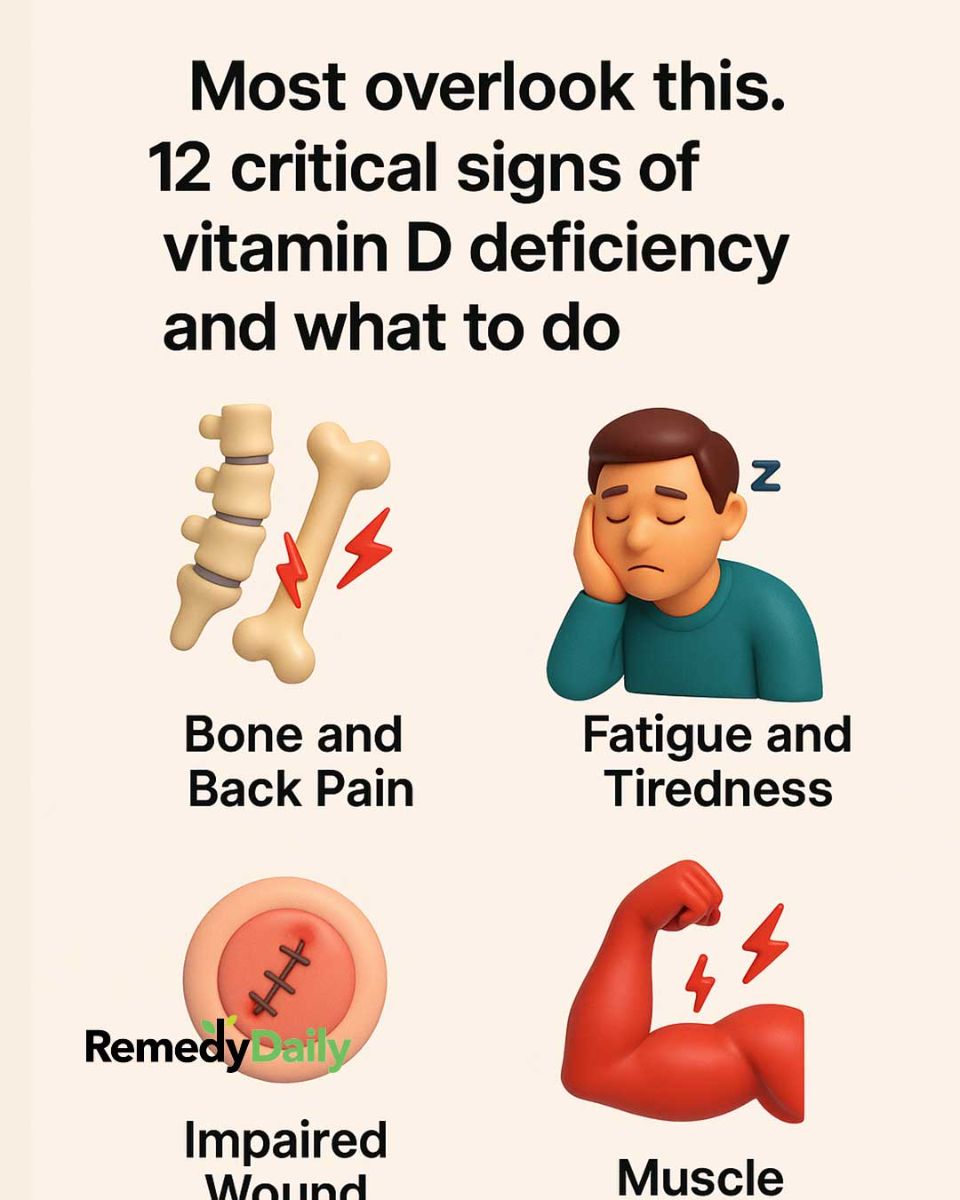 Most overlook this. 12 critical signs of vitamin D deficiency and what to do