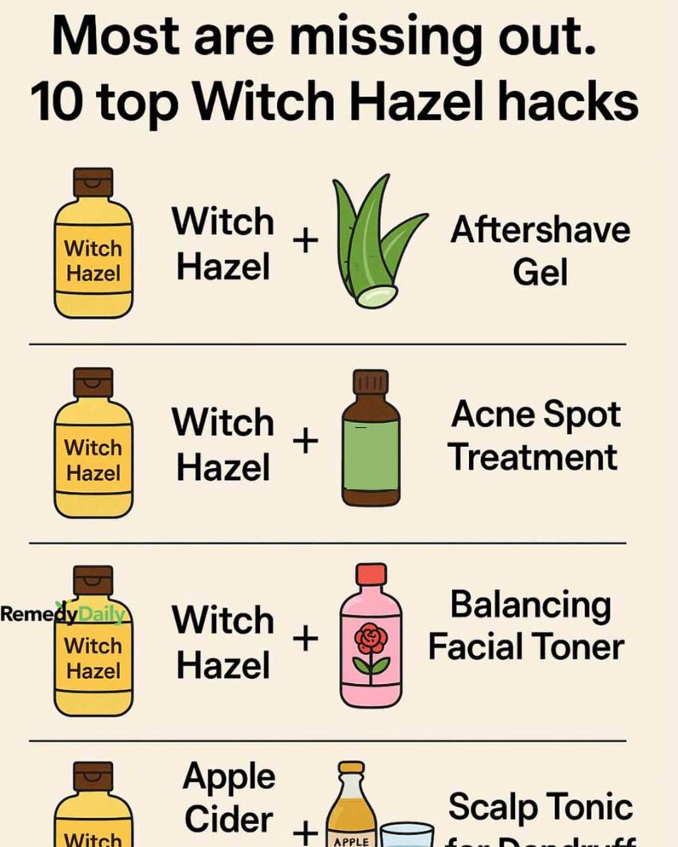 Most are missing out. 10 top witch hazel hacks