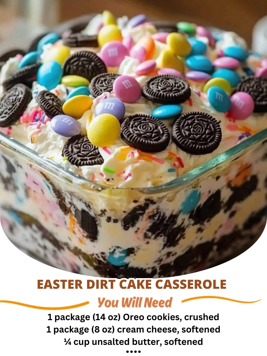 Easter Dirt Cake Casserole