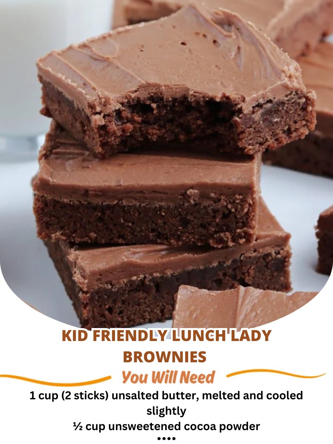 Kid Friendly Lunch Lady Brownies