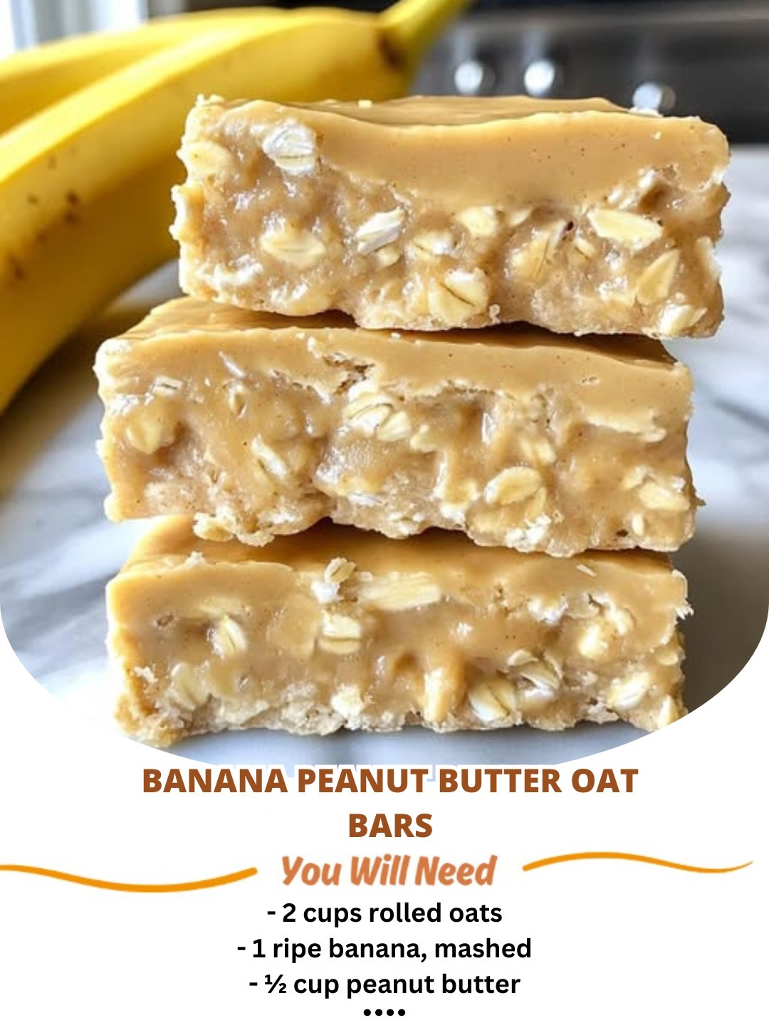 Banana Peanut Butter Oat Bars
