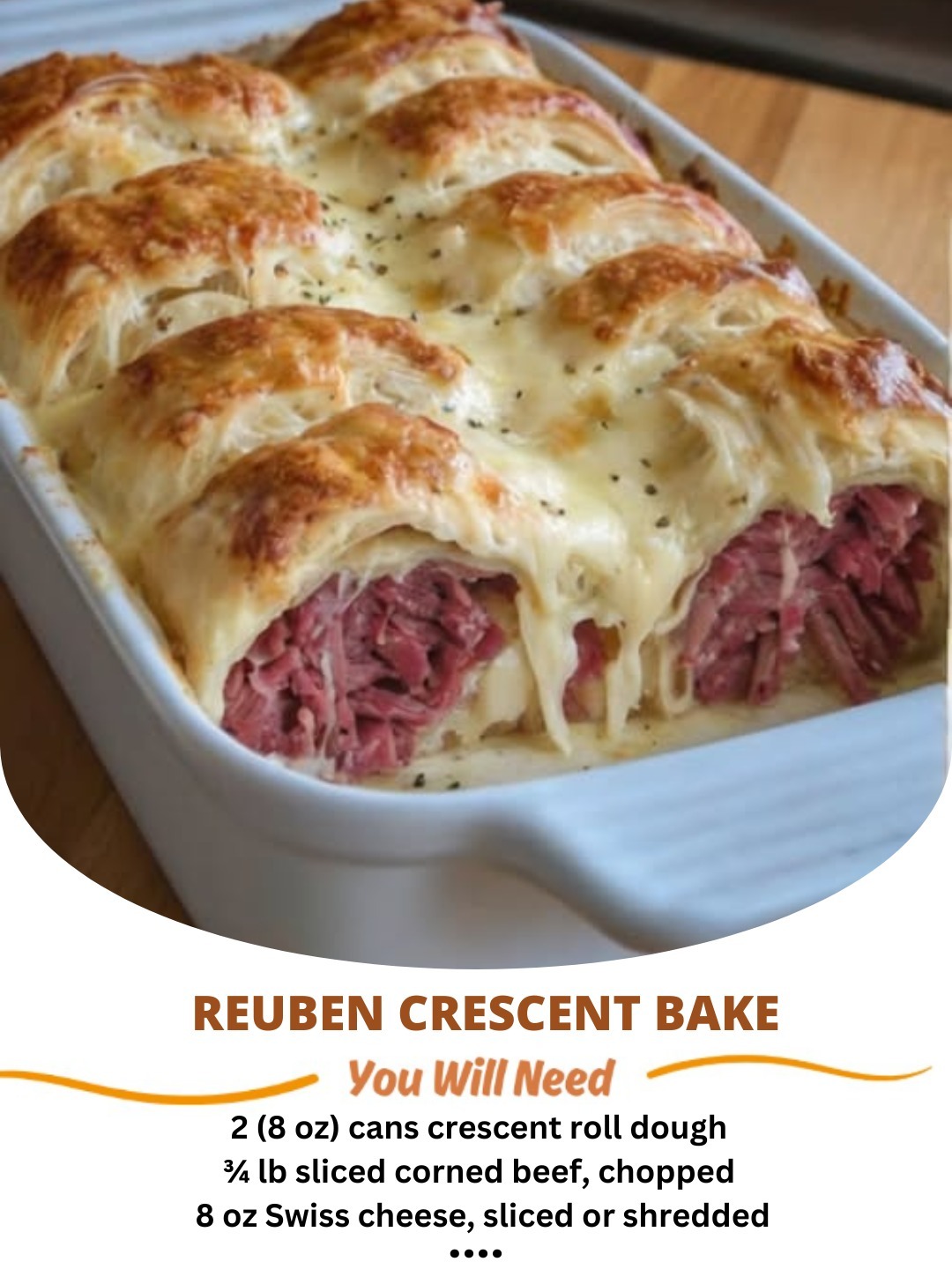 Reuben Crescent Bake
