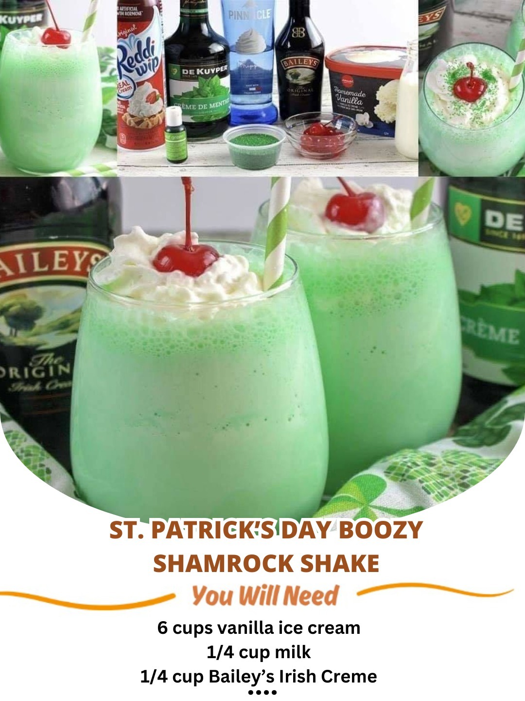 St. Patrick’s Day boozy Shamrock Shake