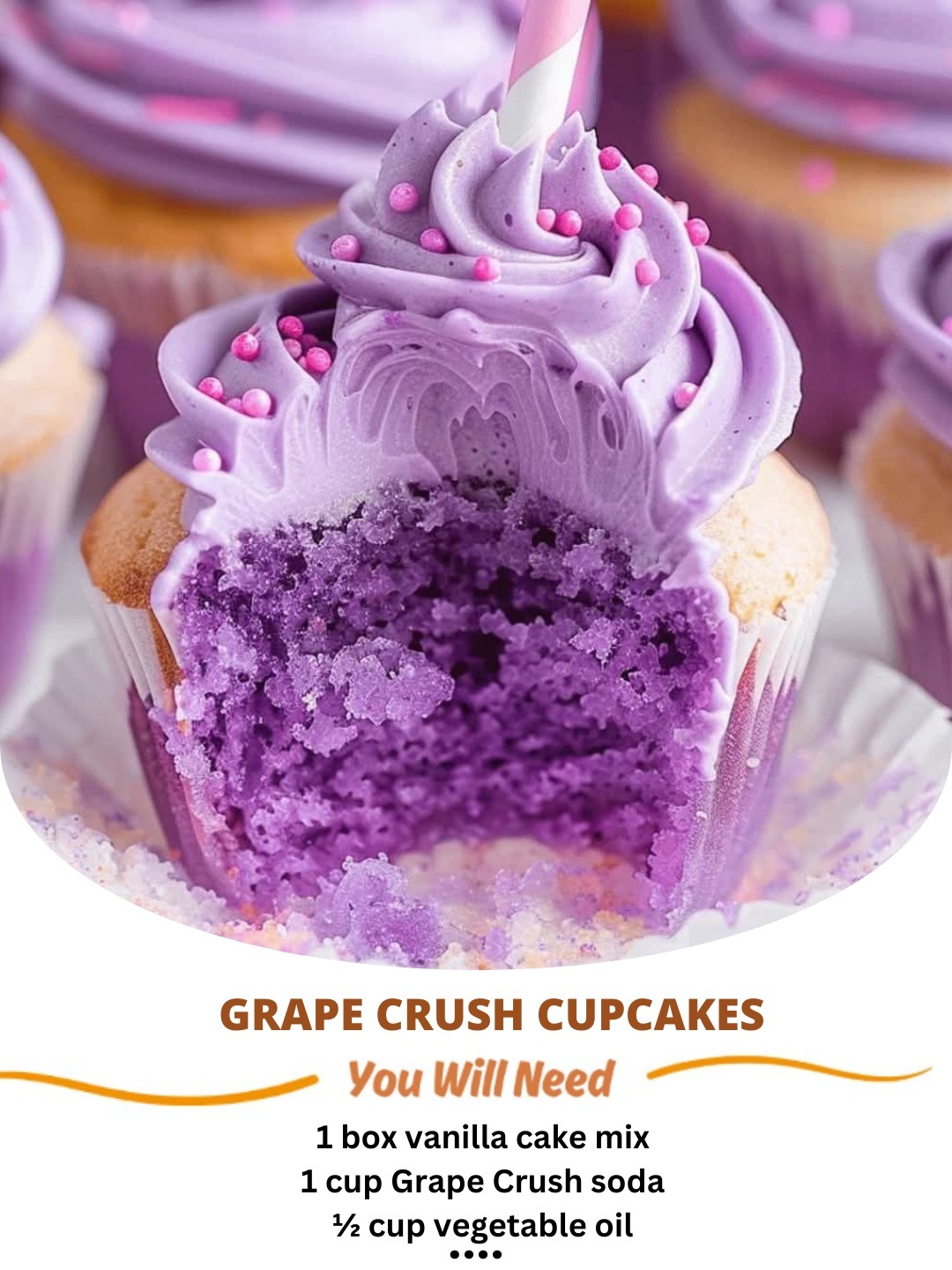 Grape Crush Cupcakes