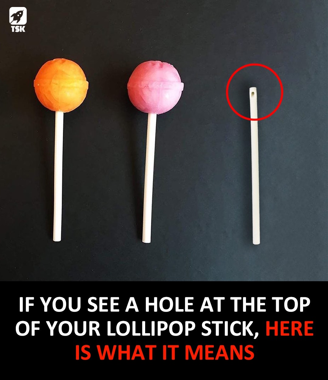 If You Notice a Hole at the Top of a Lollipop Stick, Here’s What It Means