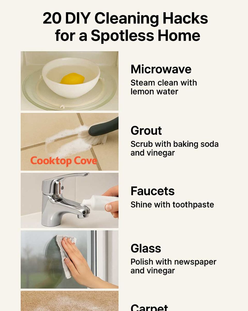 20 DIY cleaning hacks for a spotless home