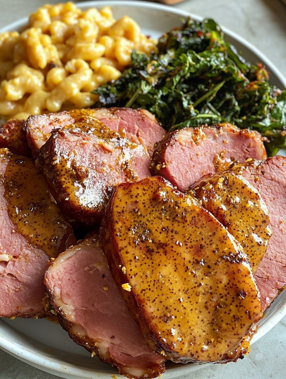Honey Mustard Ham Steaks