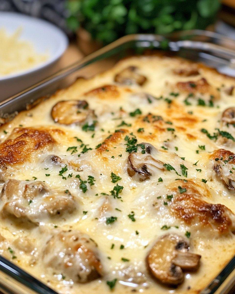 Creamy Chicken and Mushroom Bake