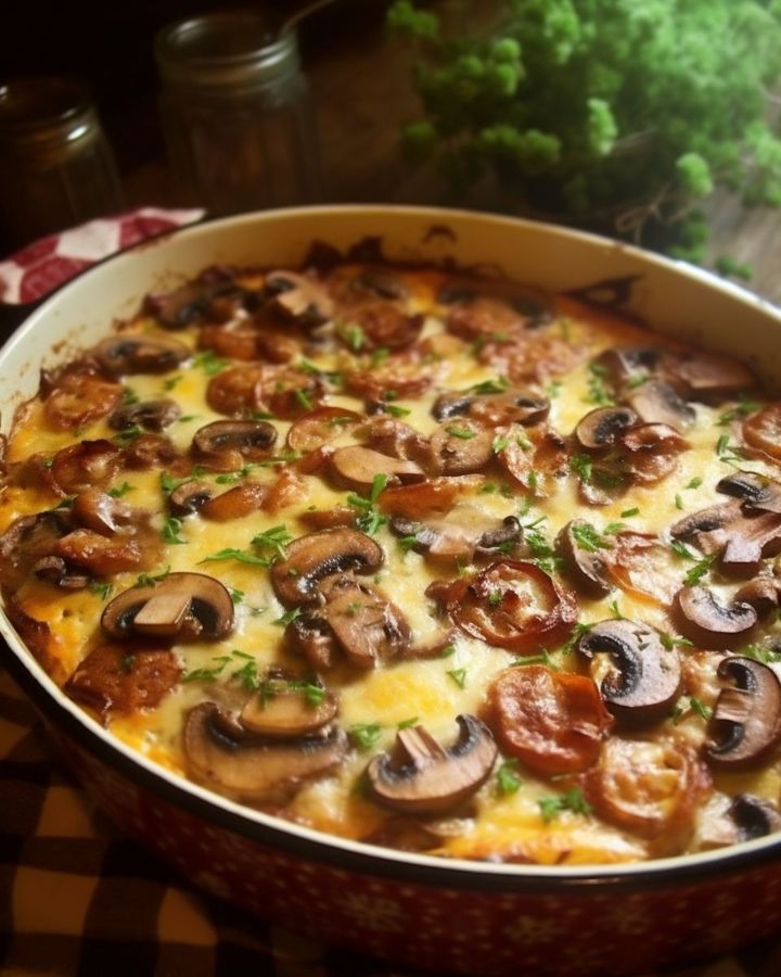 Hamburger Mushroom Bake: