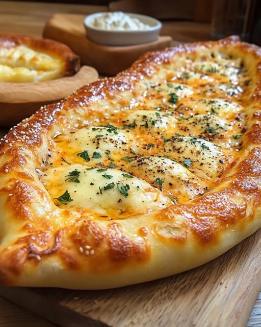Khachapuri (Georgian Cheese Bread)