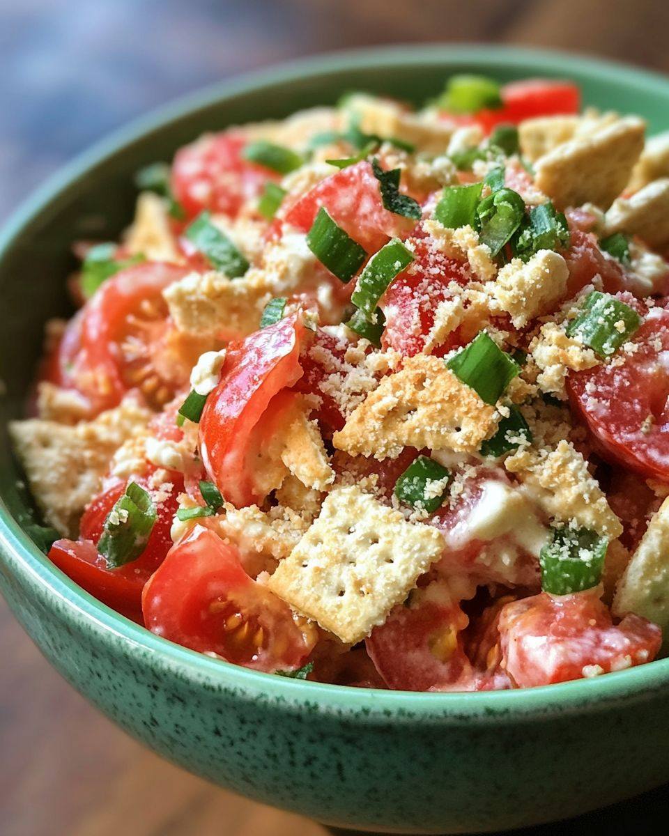 Tomato Cracker Salad Recipe