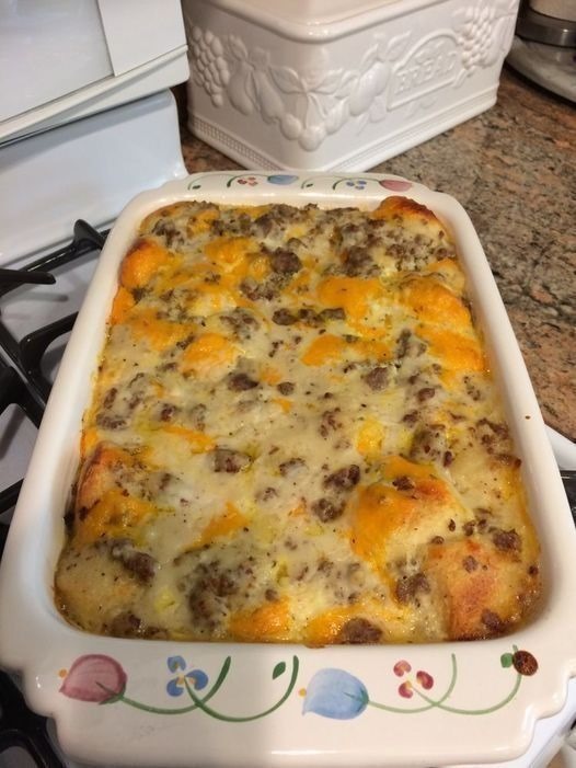 Sausage and Creamy Hashbrown Casserole