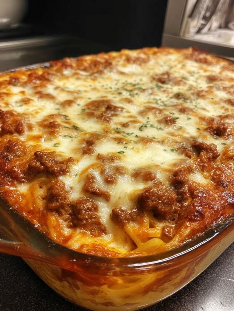 MILLION DOLLAR SPAGHETTI CASSEROLE
