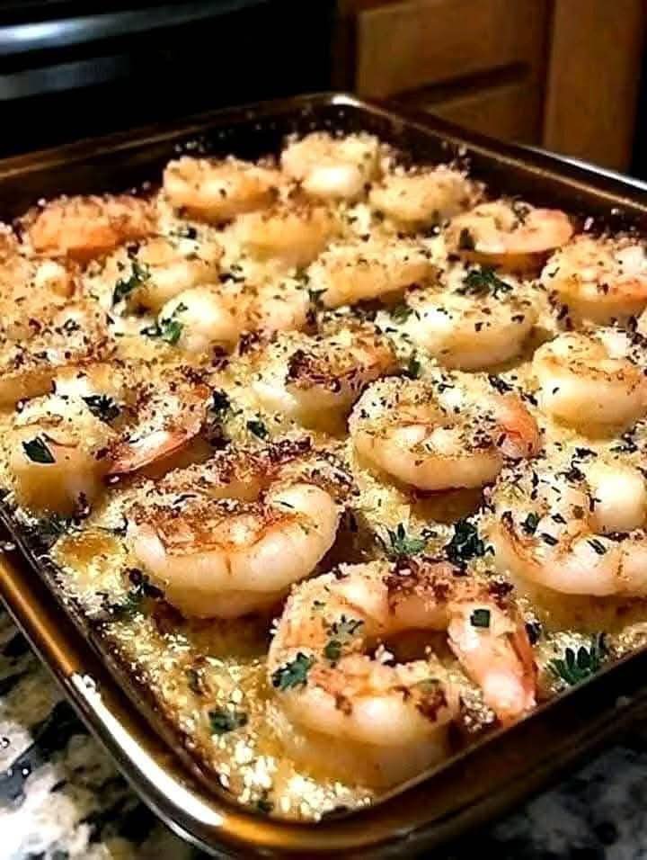 Garlic Parmesan Baked Shrimp