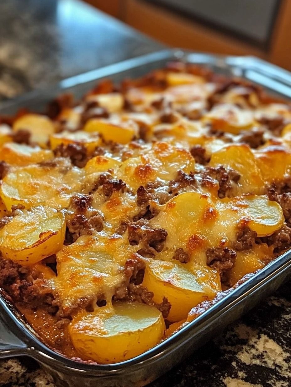 Amazing Hamburger Potato Casserole