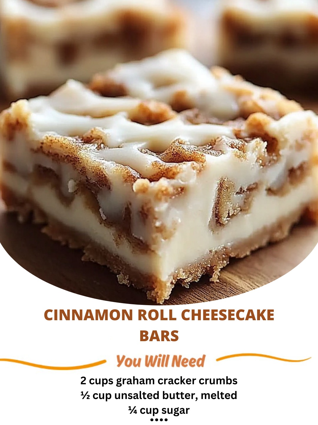 Cinnamon Roll Cheesecake Bars