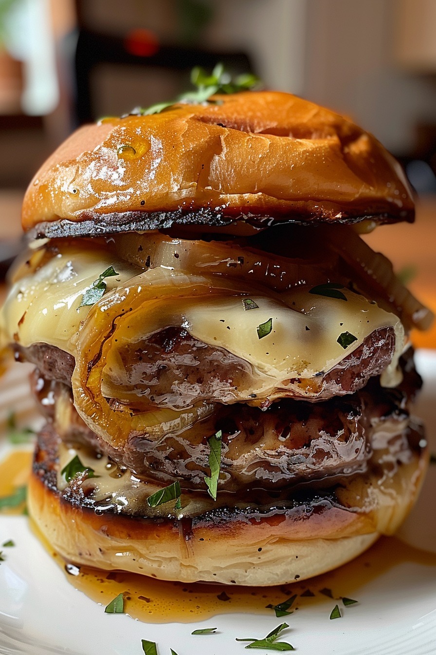 French Onion Soup Burger