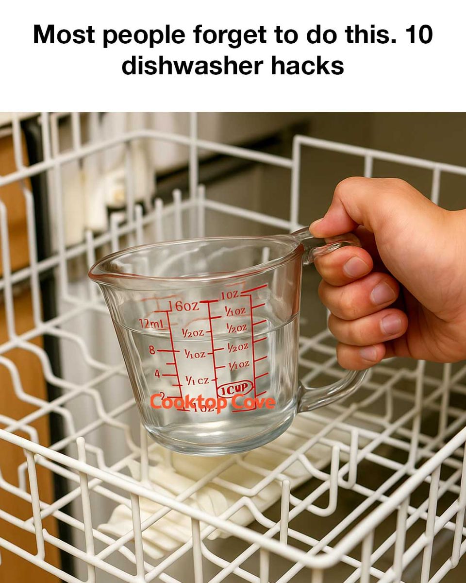 Most people forget to do this. 10 dishwasher hacks