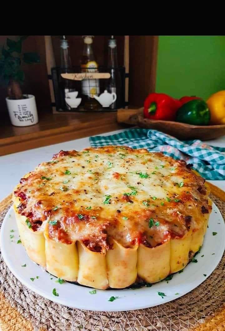 Cheesy Baked Rigatoni Pie