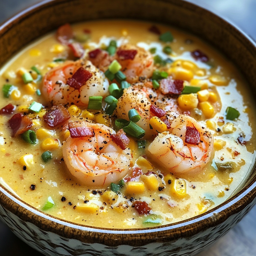Shrimp, Bacon, and Corn Chowder