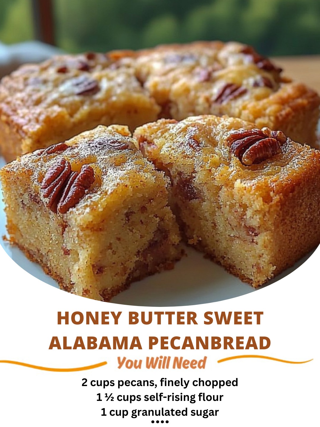 Honey Butter Sweet Alabama Pecan Bread
