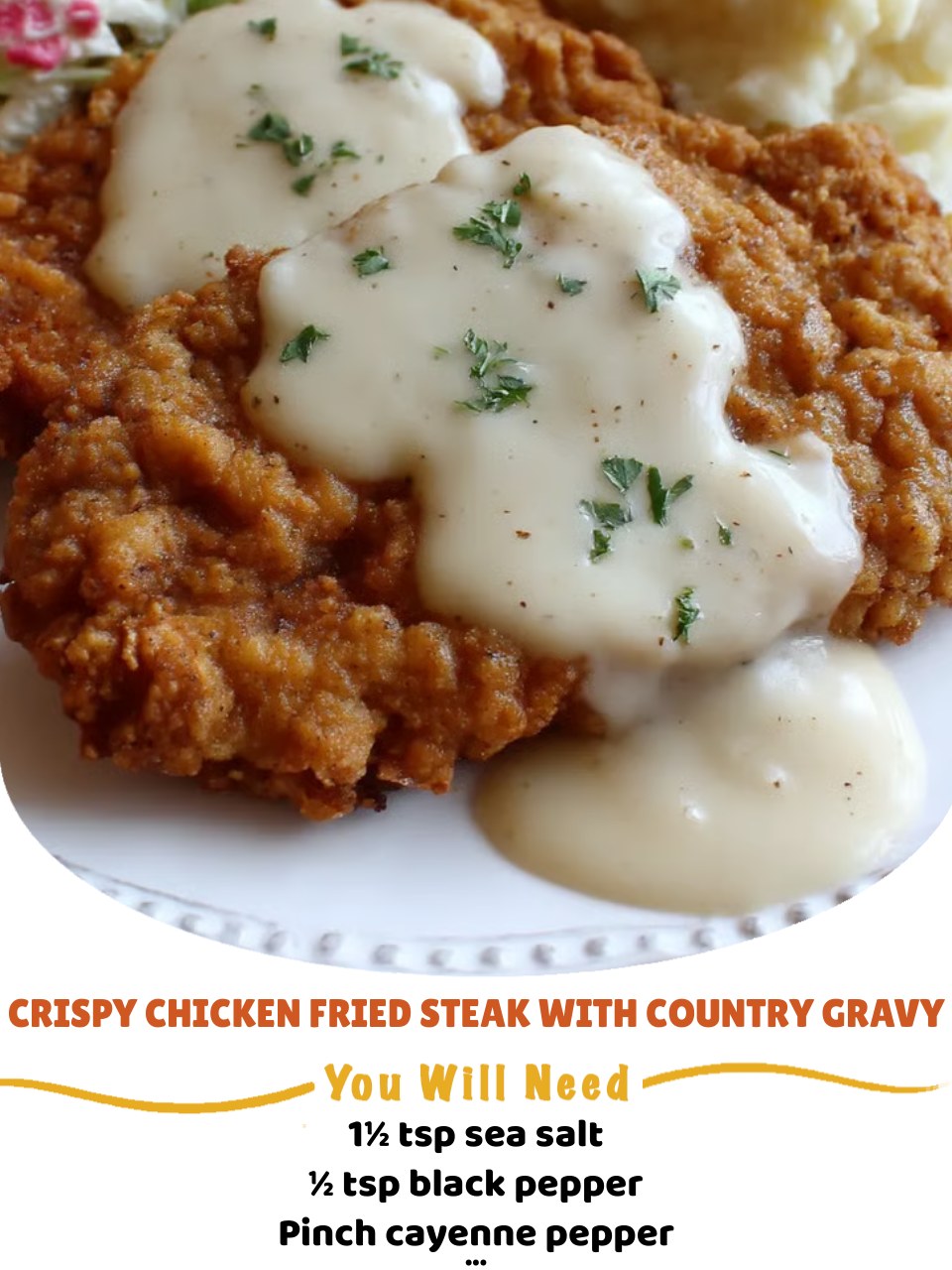 Fried Steak w/ Gravy