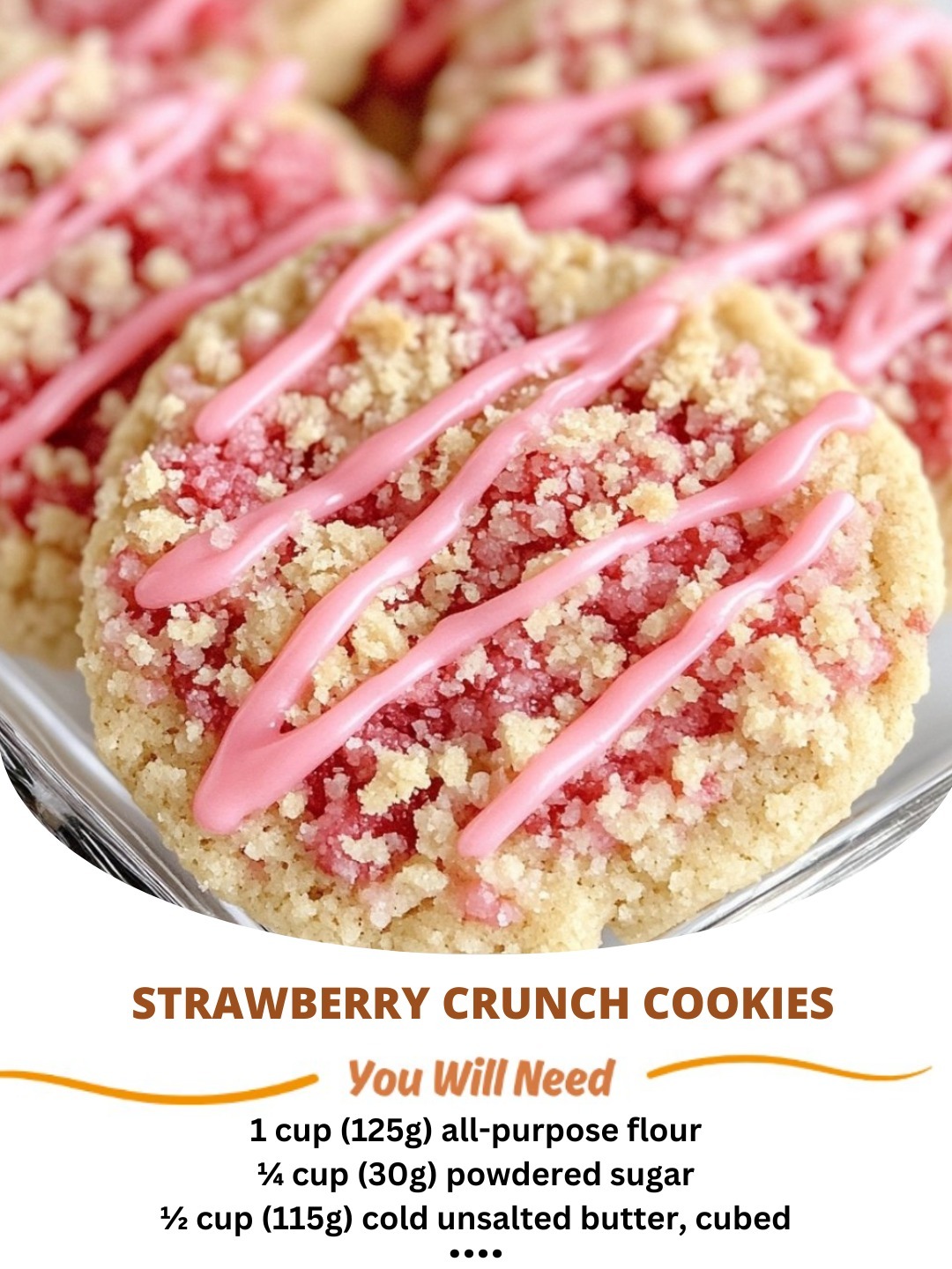 🍓 Strawberry Crunch Cookies 🍪