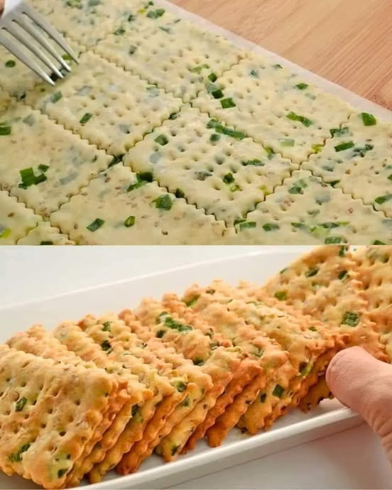 Mediterranean Scallion Crackers Ingredients: