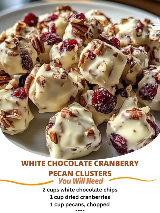 White Chocolate Cranberry Pecan Clusters