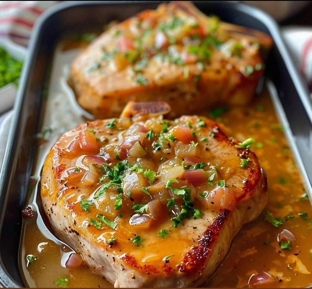 Smothered Baked Pork Chops