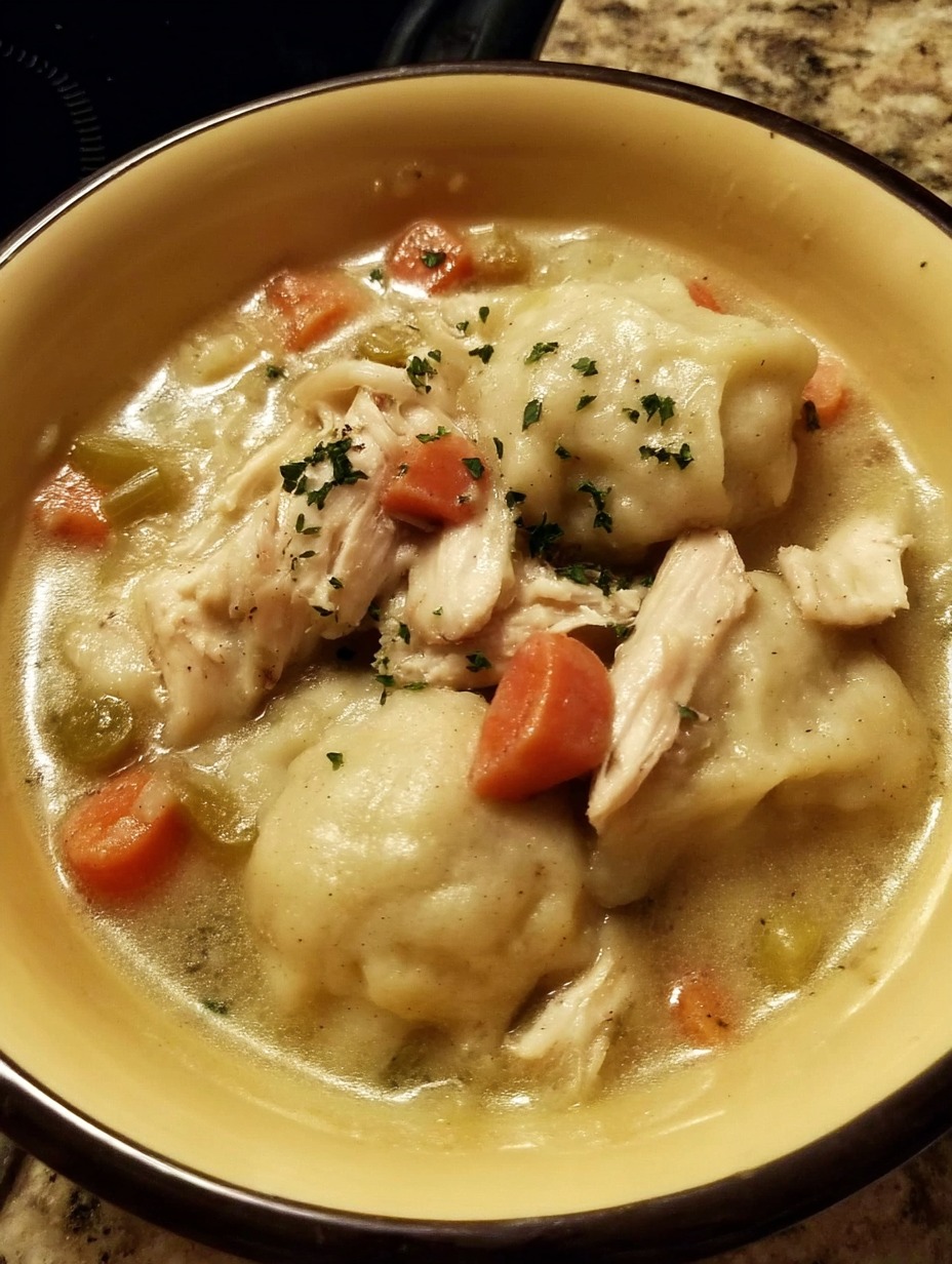 CHICKEN and DUMPLINGS
