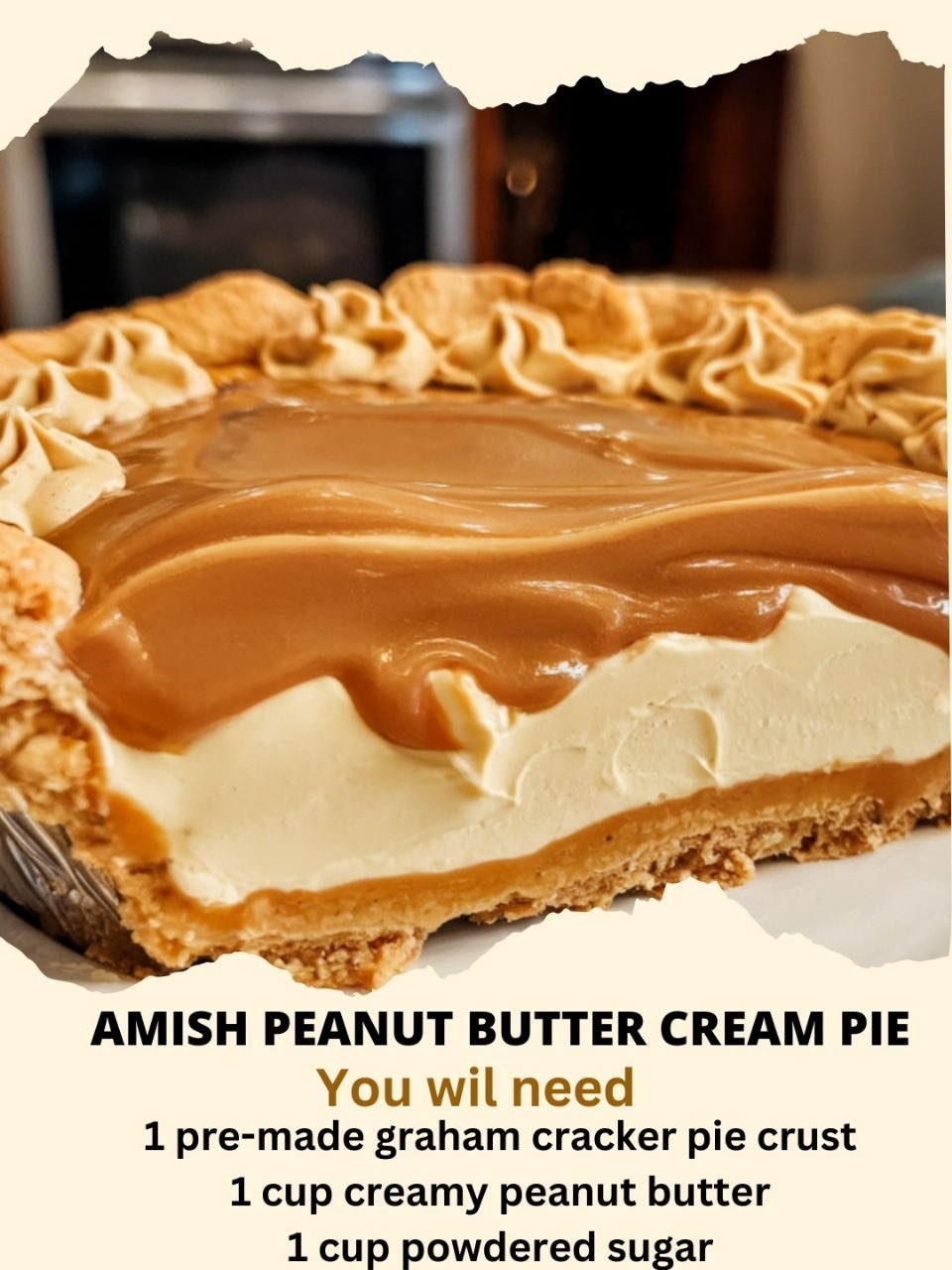 Amish Peanut Butter Cream Pie: A Sweet and Creamy Delight