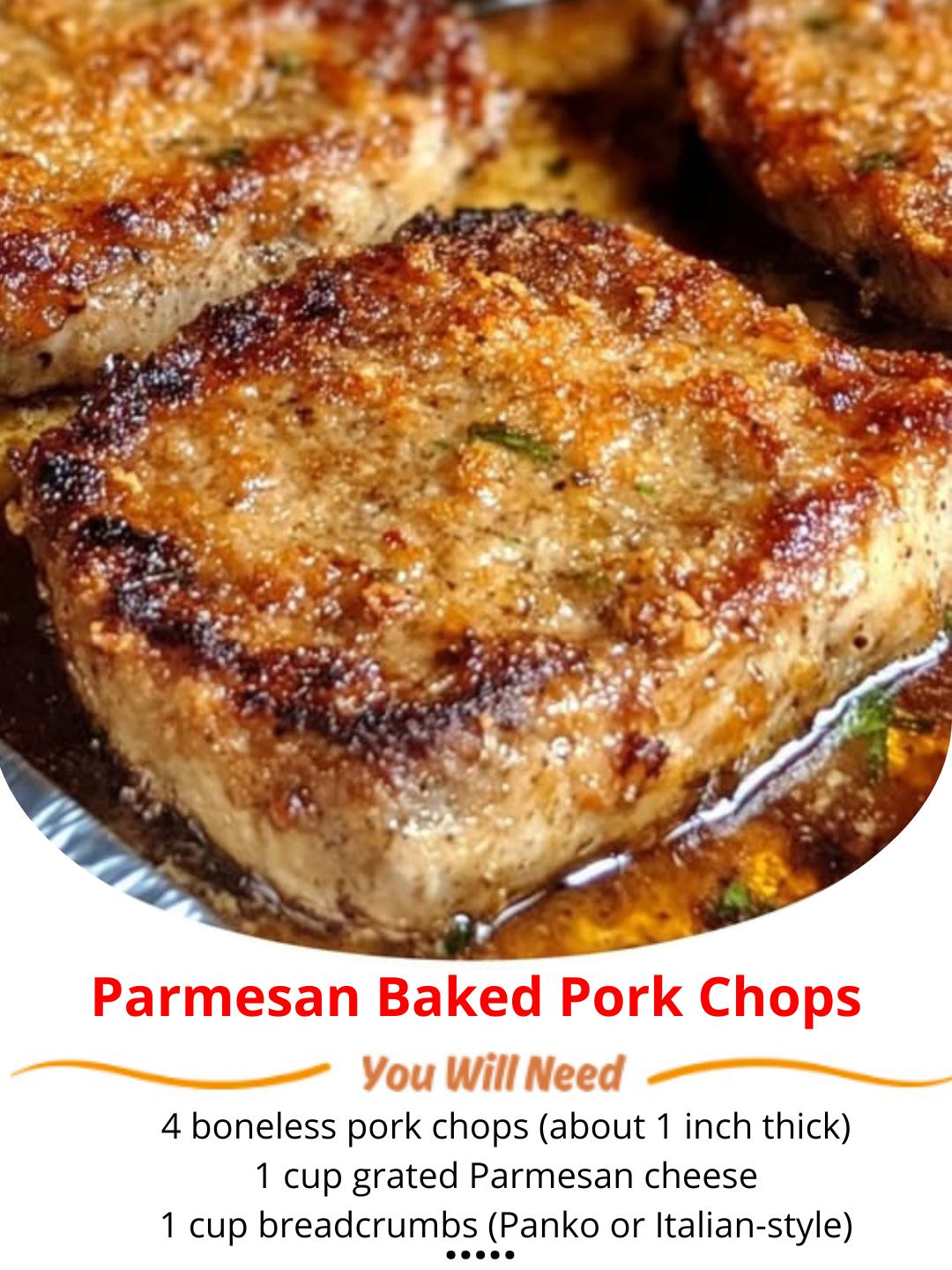 Parmesan Baked Pork Chops