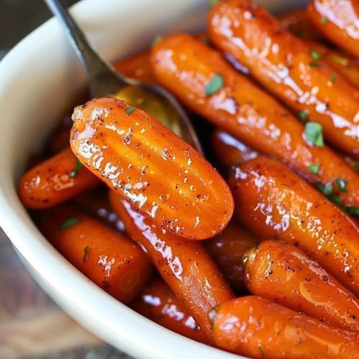 Honey Garlic Butter Roasted Carrots