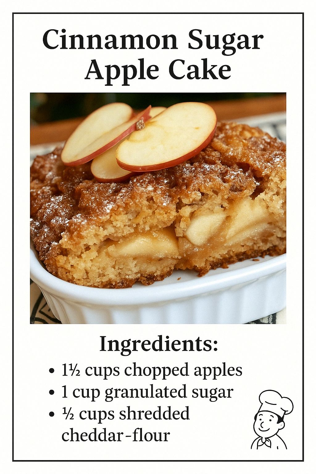 Cinnamon Sugar Apple Cake