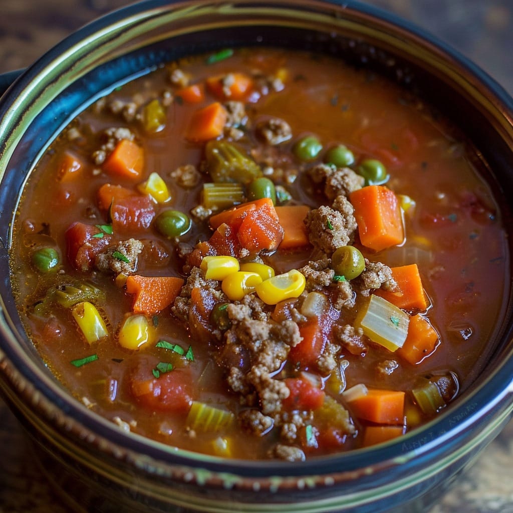 Hearty Crock Pot Cowboy Soup