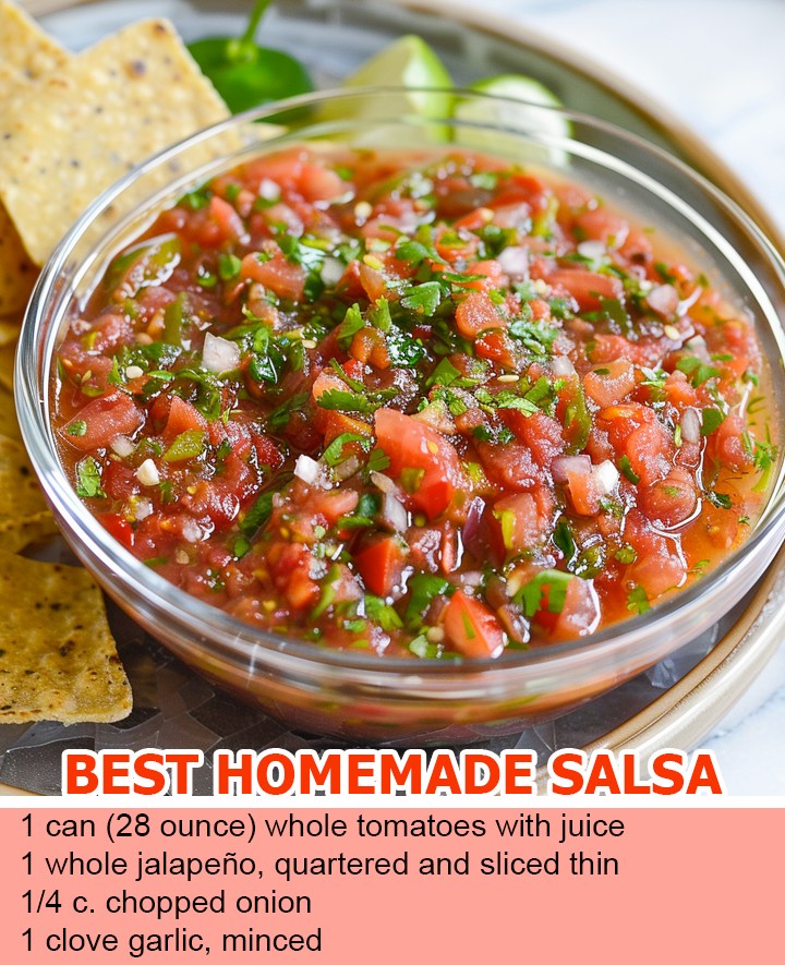BEST HOMEMADE SALSA EVER