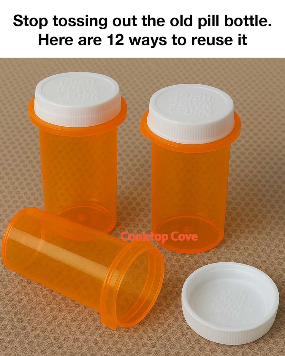 Stop tossing out the old pill bottle. Here are 12 ways to reuse it